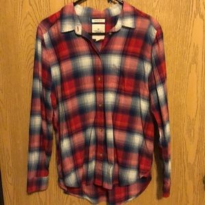 American Eagle boyfriend fit long sleeve flannel